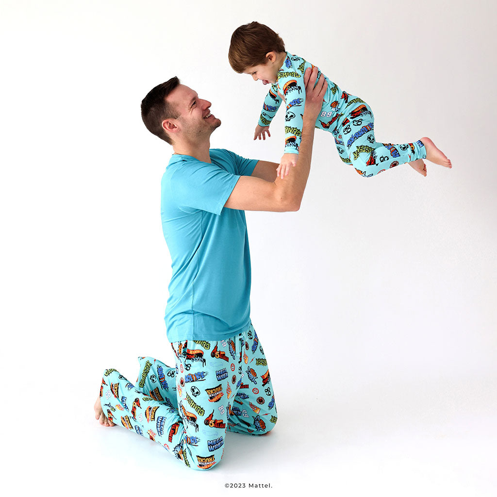 Hot Wheels™ Monster Truck Medley Men's Short Sleeve Loungewear