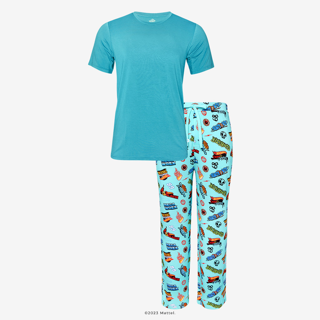 Hot Wheels™ Monster Truck Medley Men's Short Sleeve Loungewear