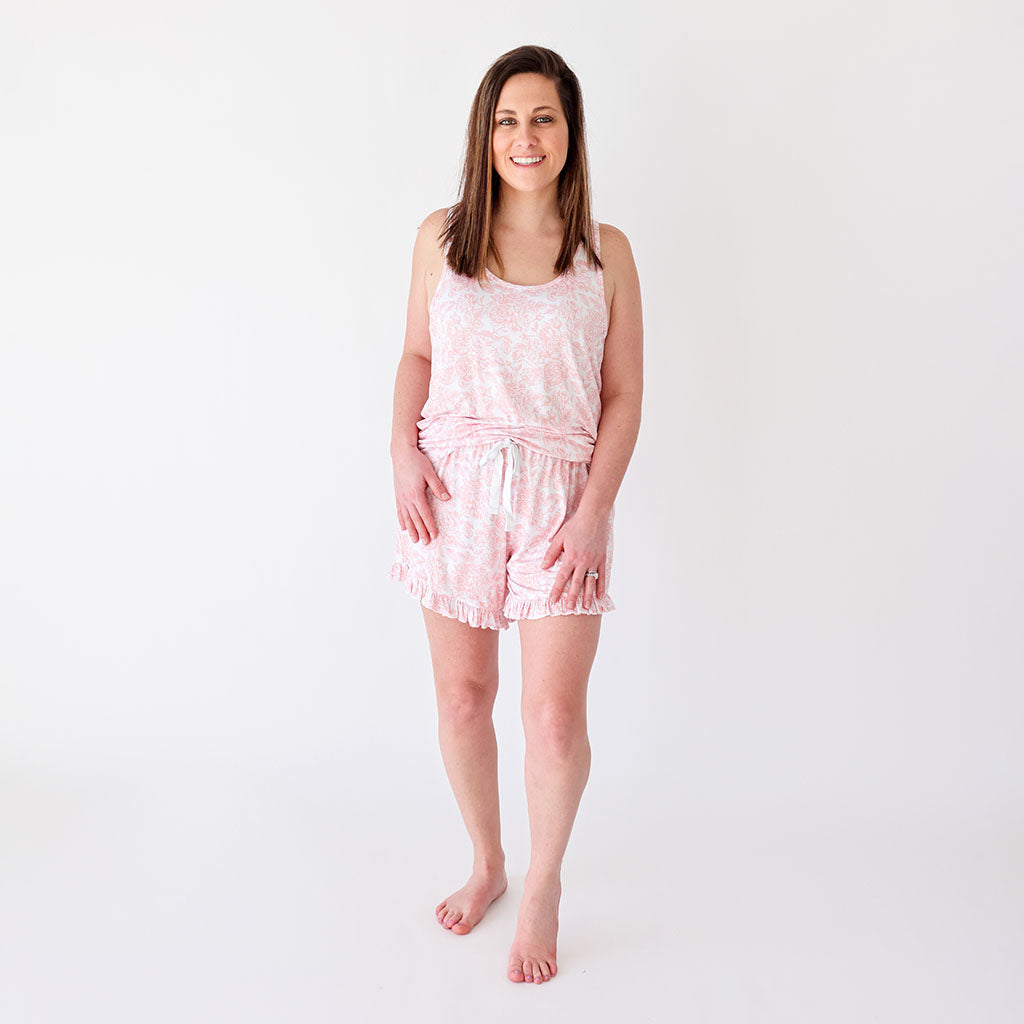 Martina Women's Tank Ruffled Short Set