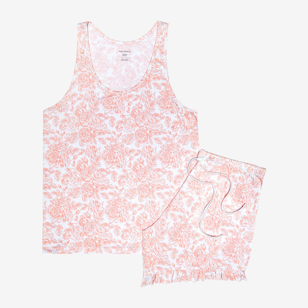 Martina Women's Tank Ruffled Short Set