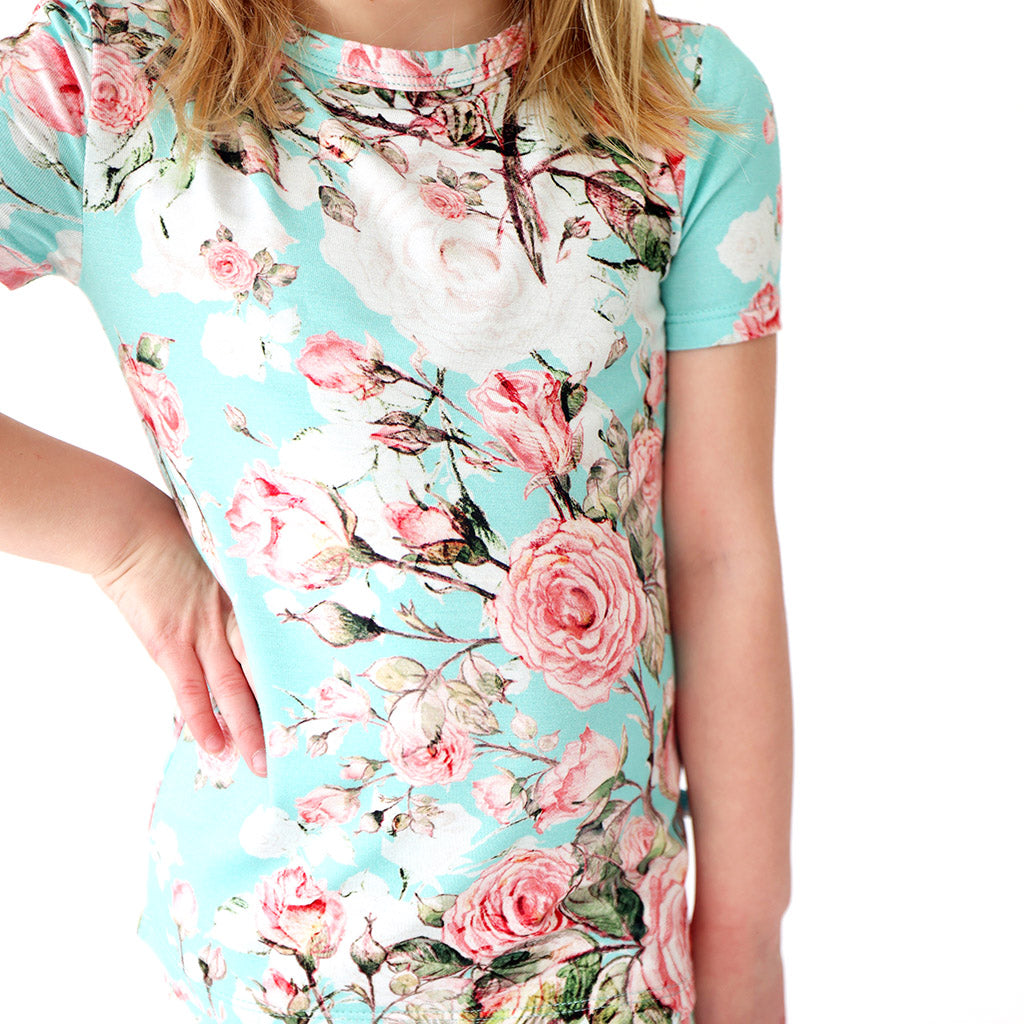 Spring Rose Classic Pajama Set