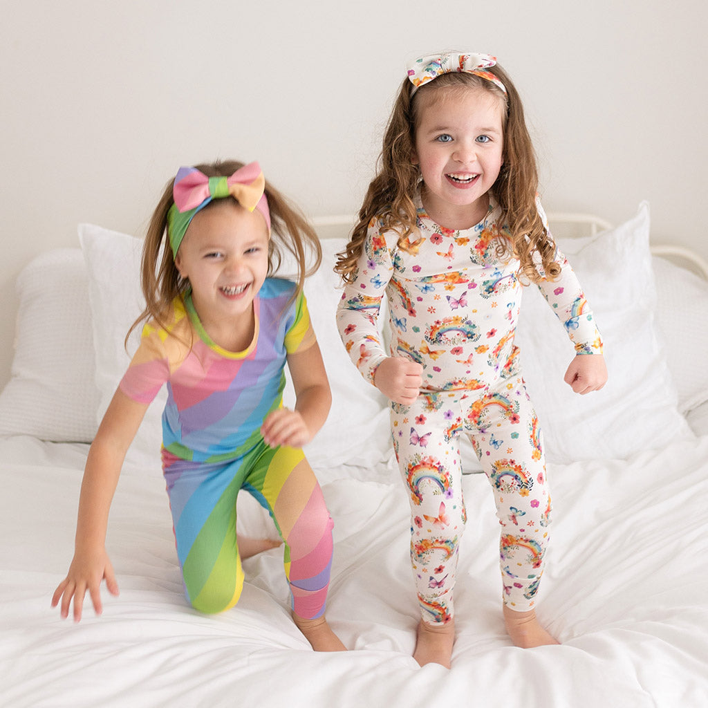 Rainbow Stripe Classic Pajama Set