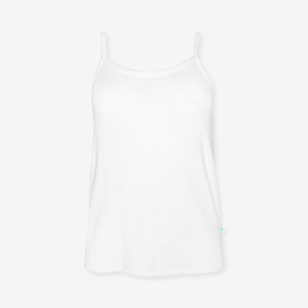 White Pointelle Women's Cami