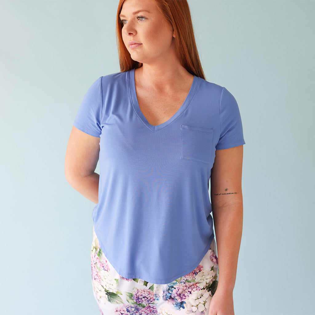 Chatham Blue Women's V-Neck Tee