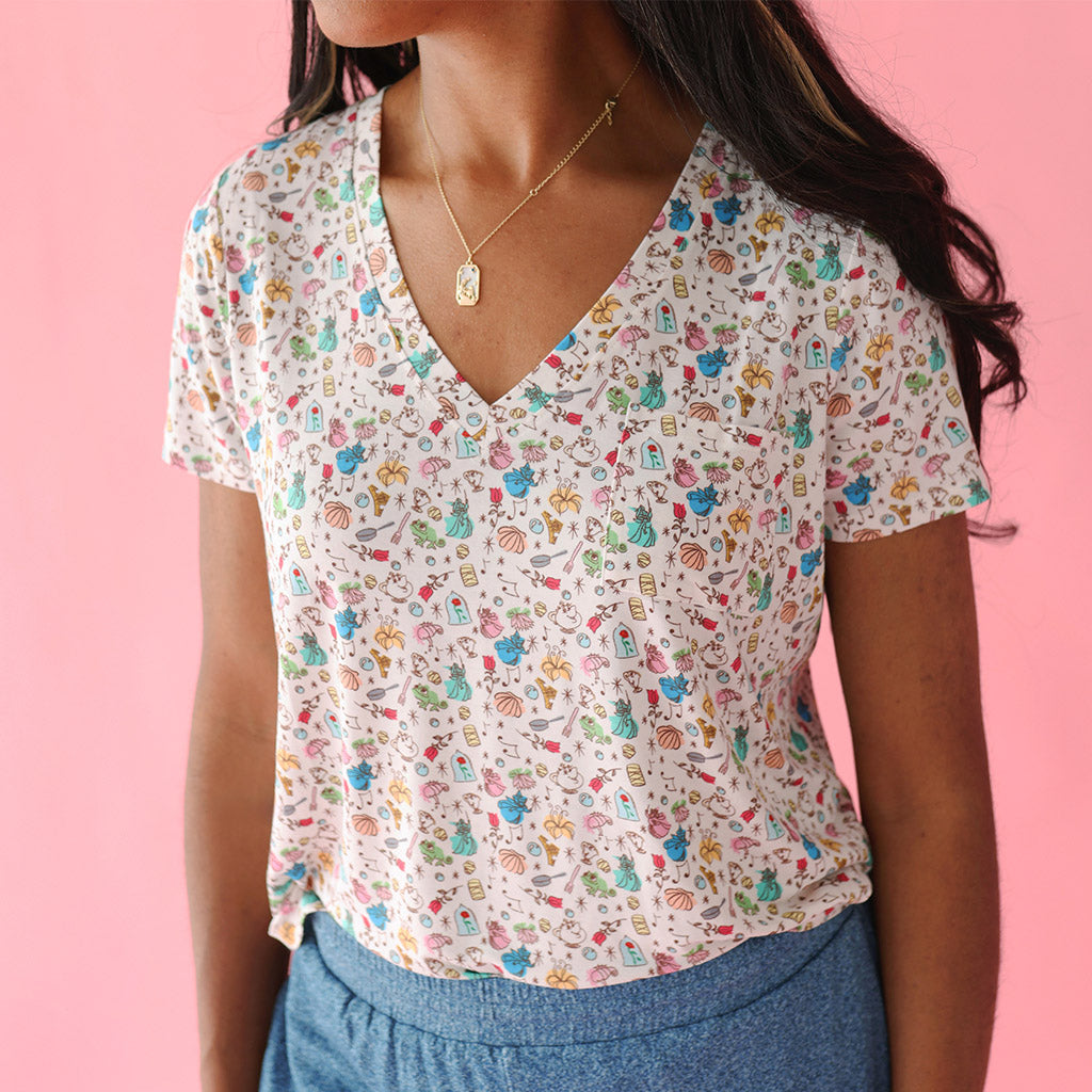 Princess Friends Women's V-Neck Tee