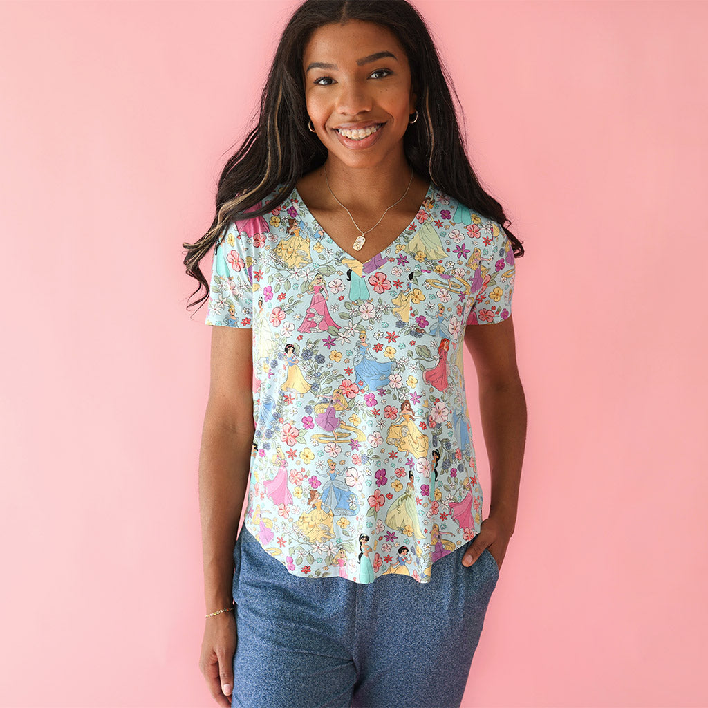 Disney Princesses Women's V-Neck Tee