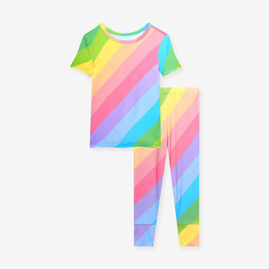 Rainbow Stripe Classic Pajama Set