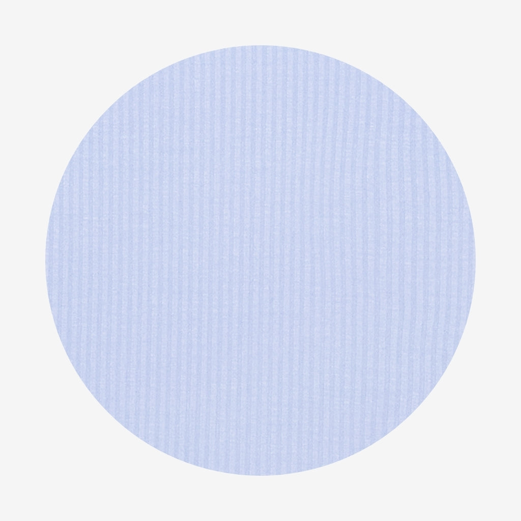 Powder Blue Ribbed Classic Pajama Set