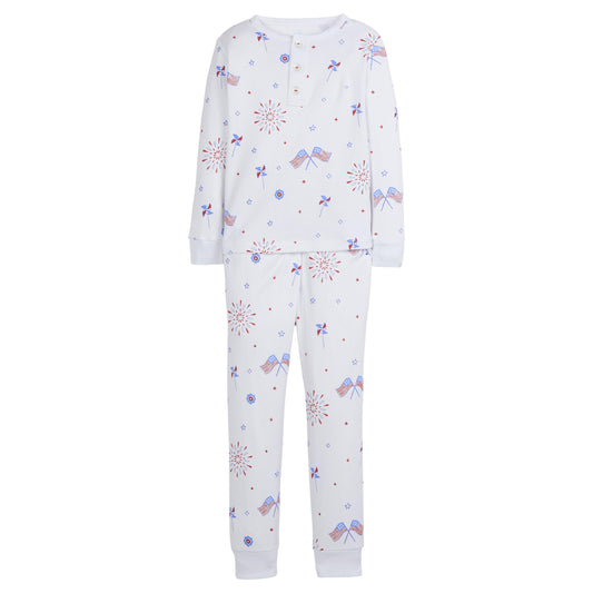 Printed Jammies - Patriotic Flags