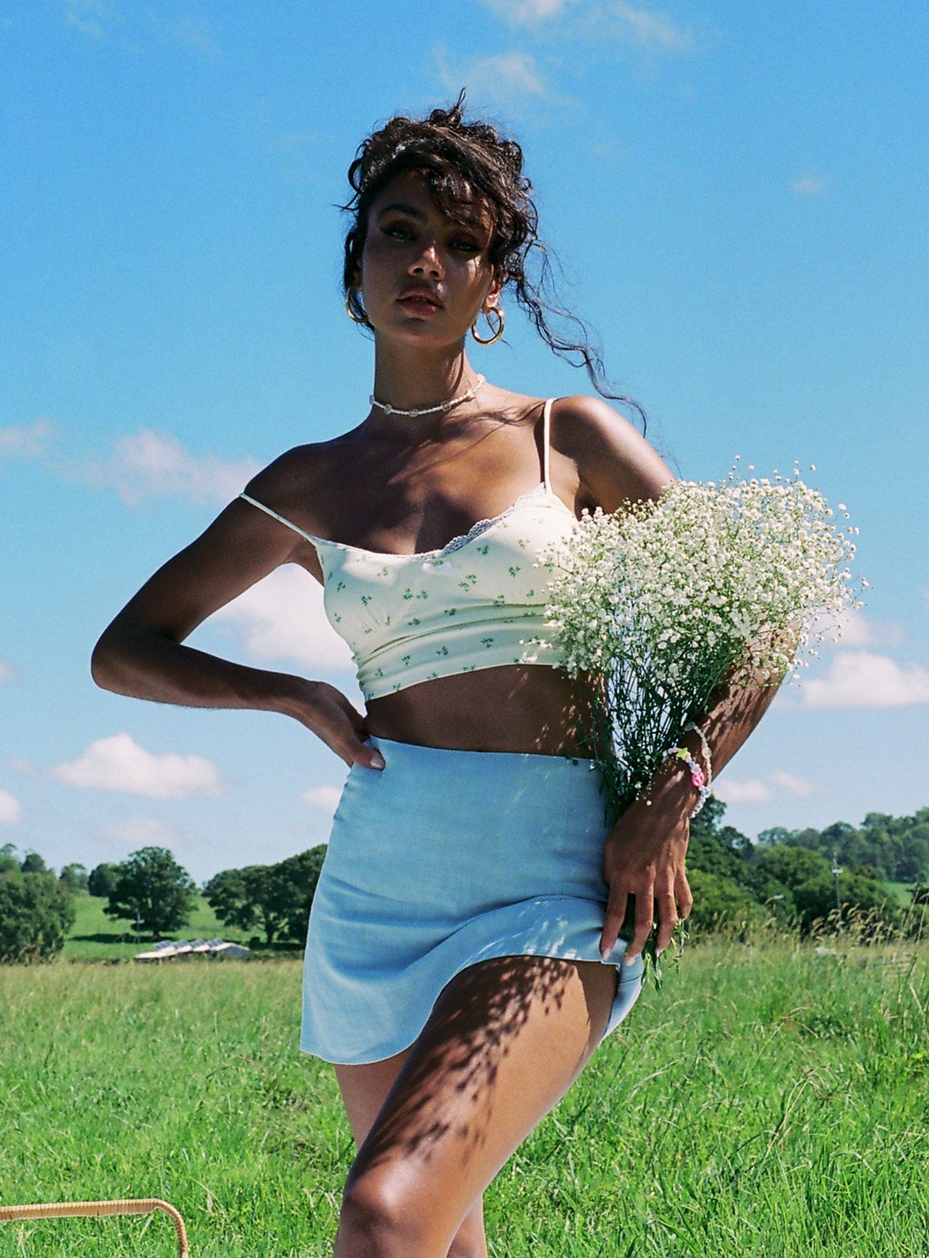 Selby Mini Skirt Blue