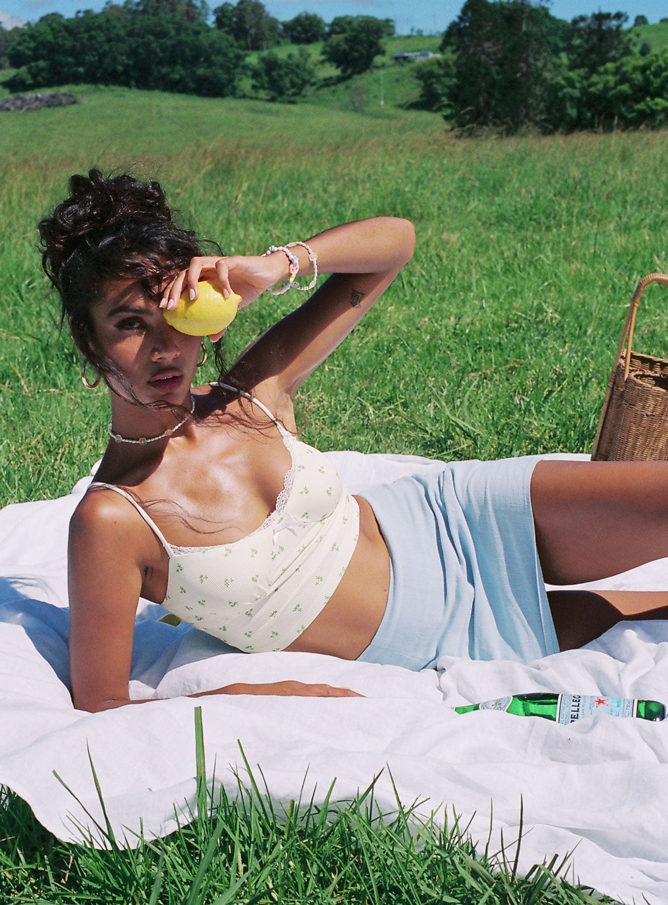 Selby Mini Skirt Blue