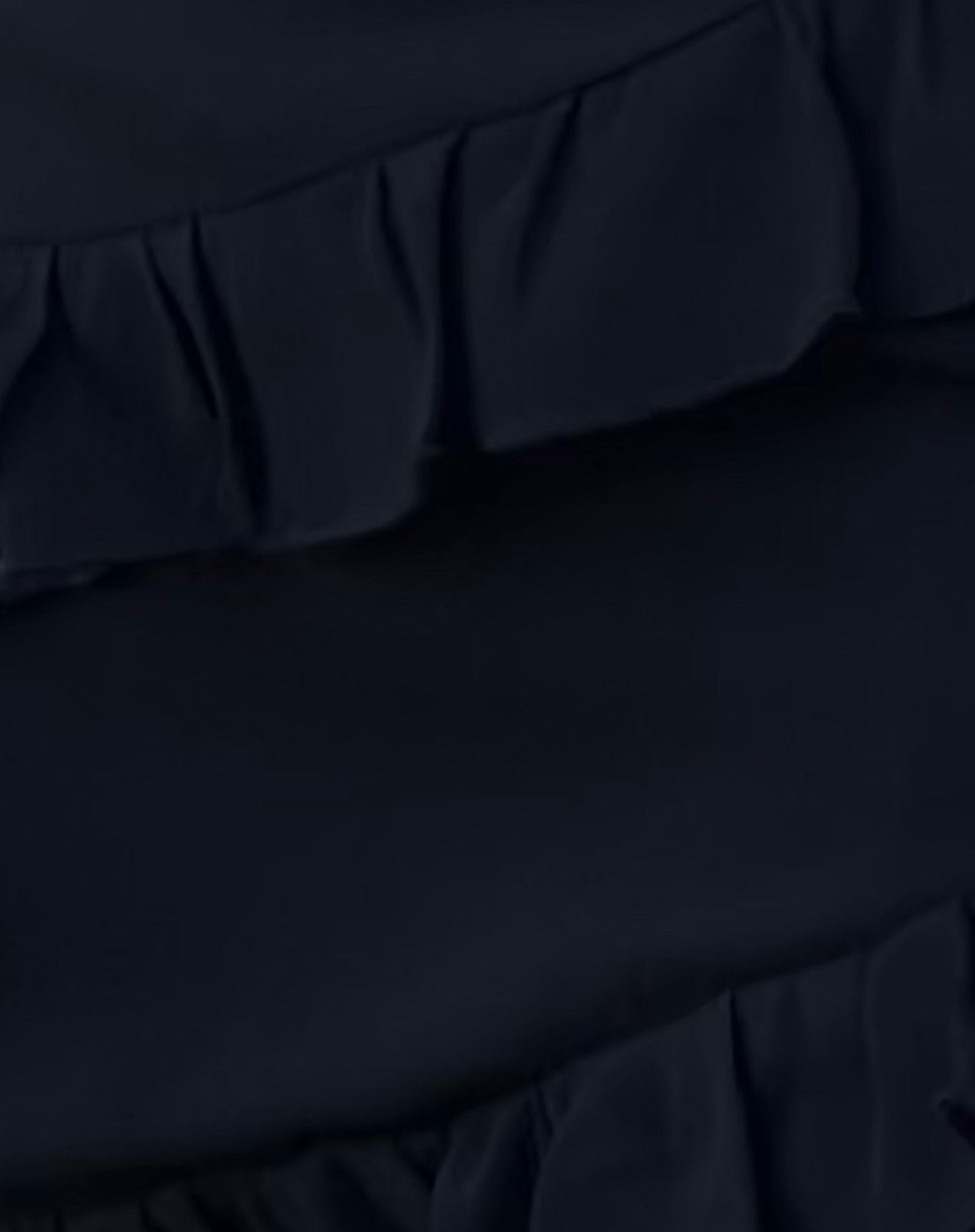 Malinna Ruffle Mini Skirt in Black Chiffon