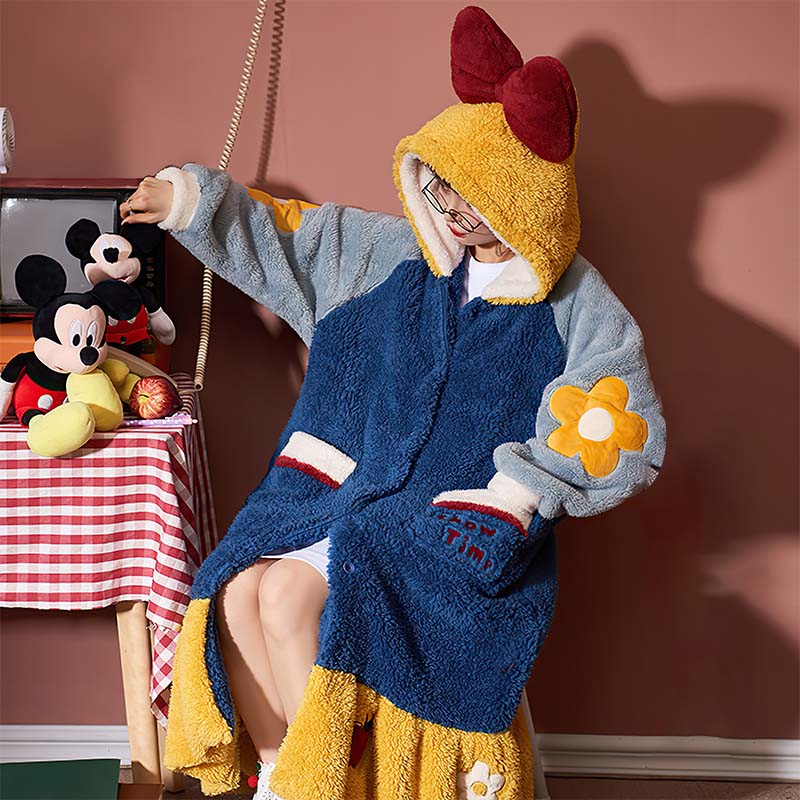 Coral Fleece Nightgown Winter Thick Cartoon Girl Gifts