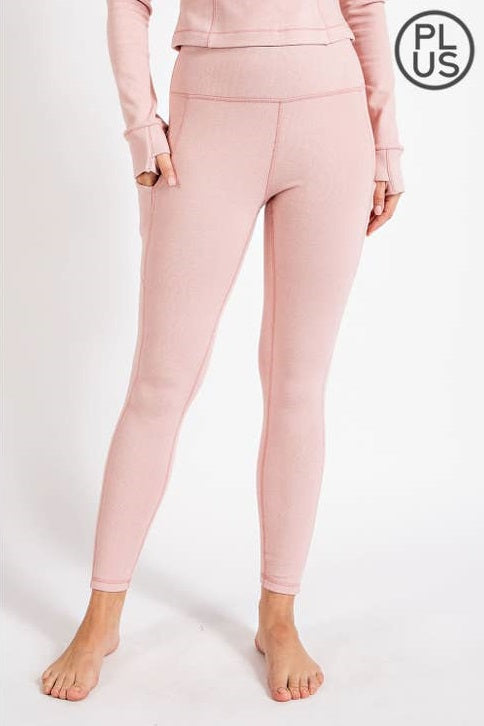 Jogger Set High Rise Pink
