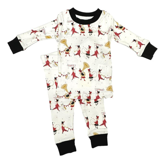 Bulldog Parade Pajama Set