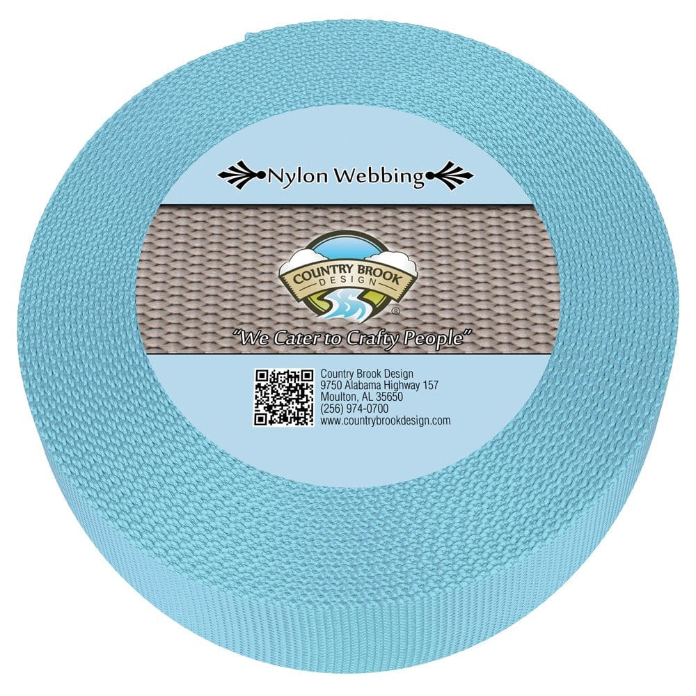 Country Brook Design® 1 1/2 Inch Bright Red Heavy Duty Nylon Webbing, 50 Yards