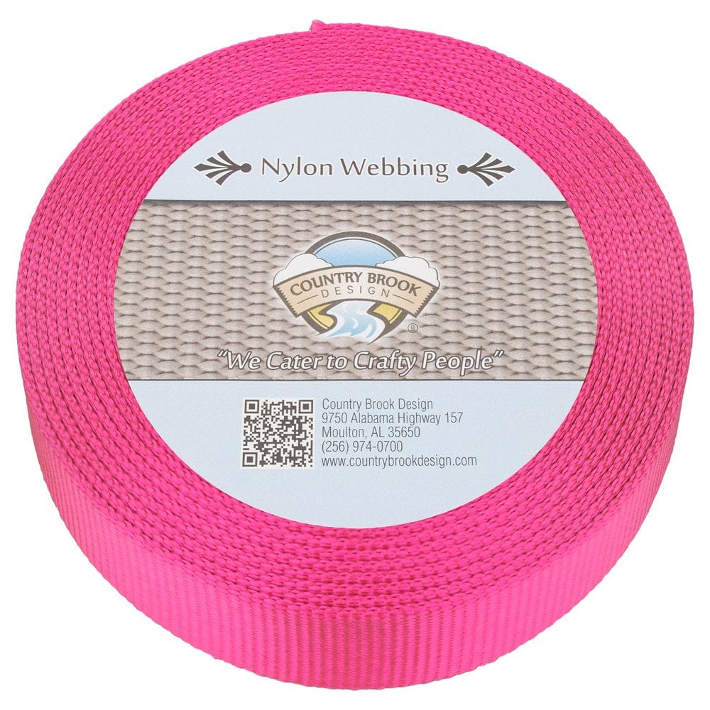 Country Brook Design® 1 Inch Burgundy Super Heavy Nylon Webbing, 10 Yards