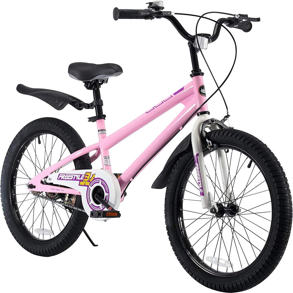 Royalbaby Freestyle Kids Bike 20 In. Girls and Boys Kids Bicycle Blue with Kickstand