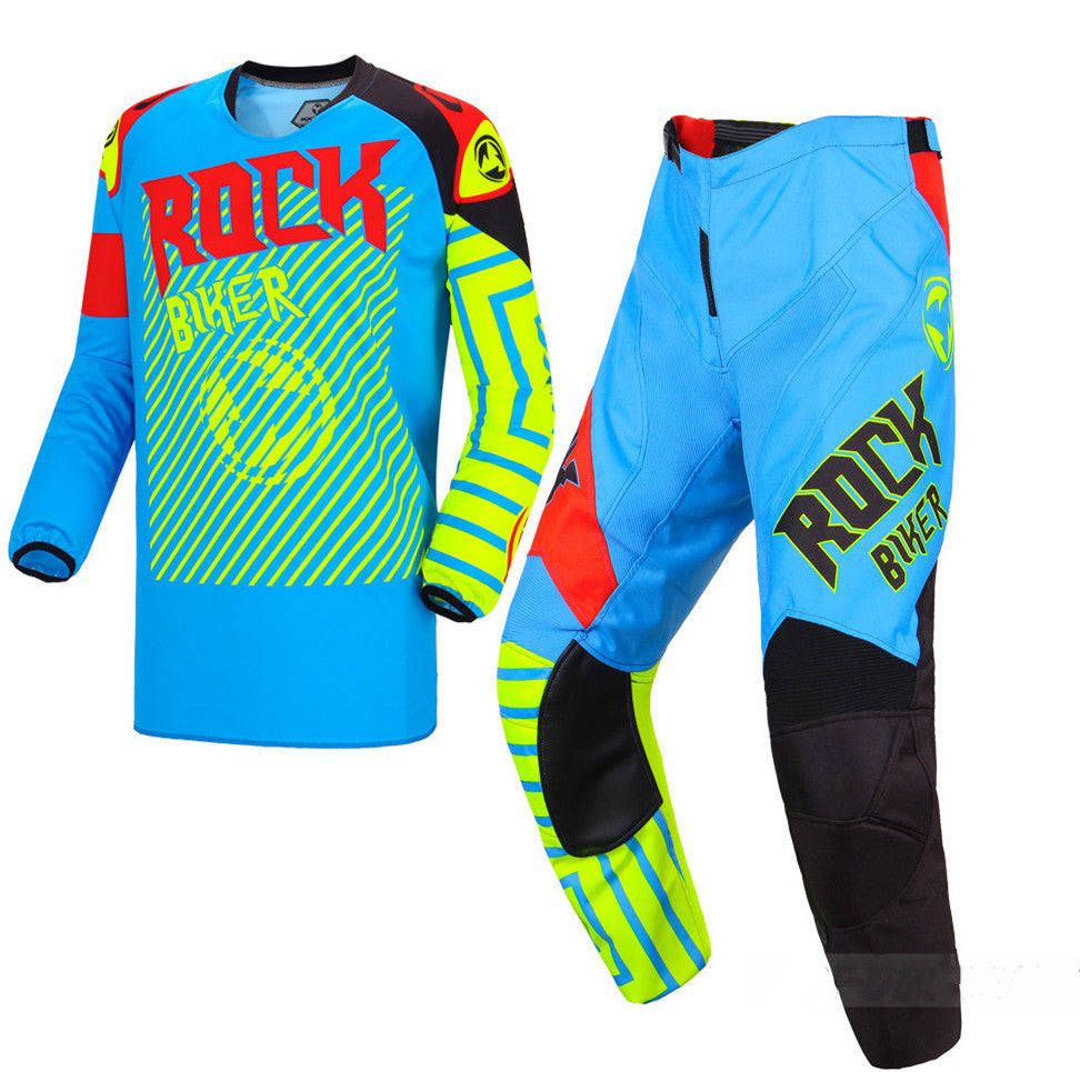 Cross-country Motorcycle Riding Suit, Bicycle Riding Speed Reduction Suit - Blue Force Sports