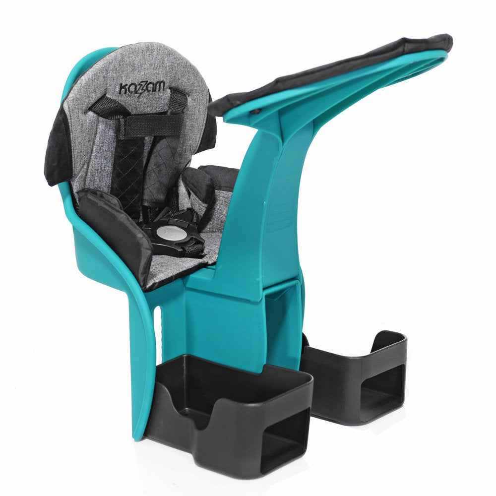 Kazam Deluxe Center Mounted Child Seat for Ages 8Mo - 3 Years, Slate/Blue