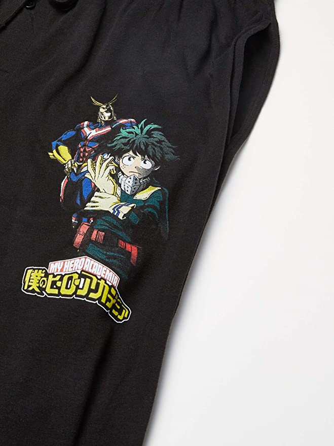 Deku & All Might (My Hero Academia) Black Unisex Lounge Pants