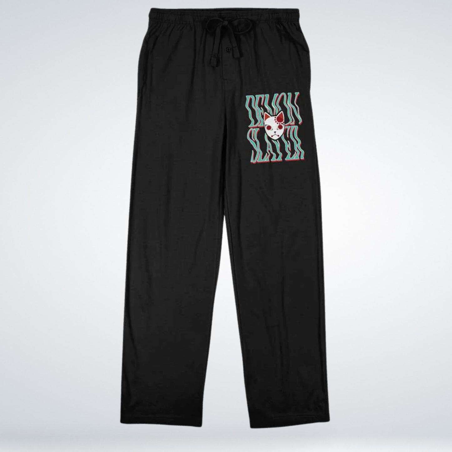 Tanjiro's Warding Mask (Demon Slayer) Black Lounge Pants