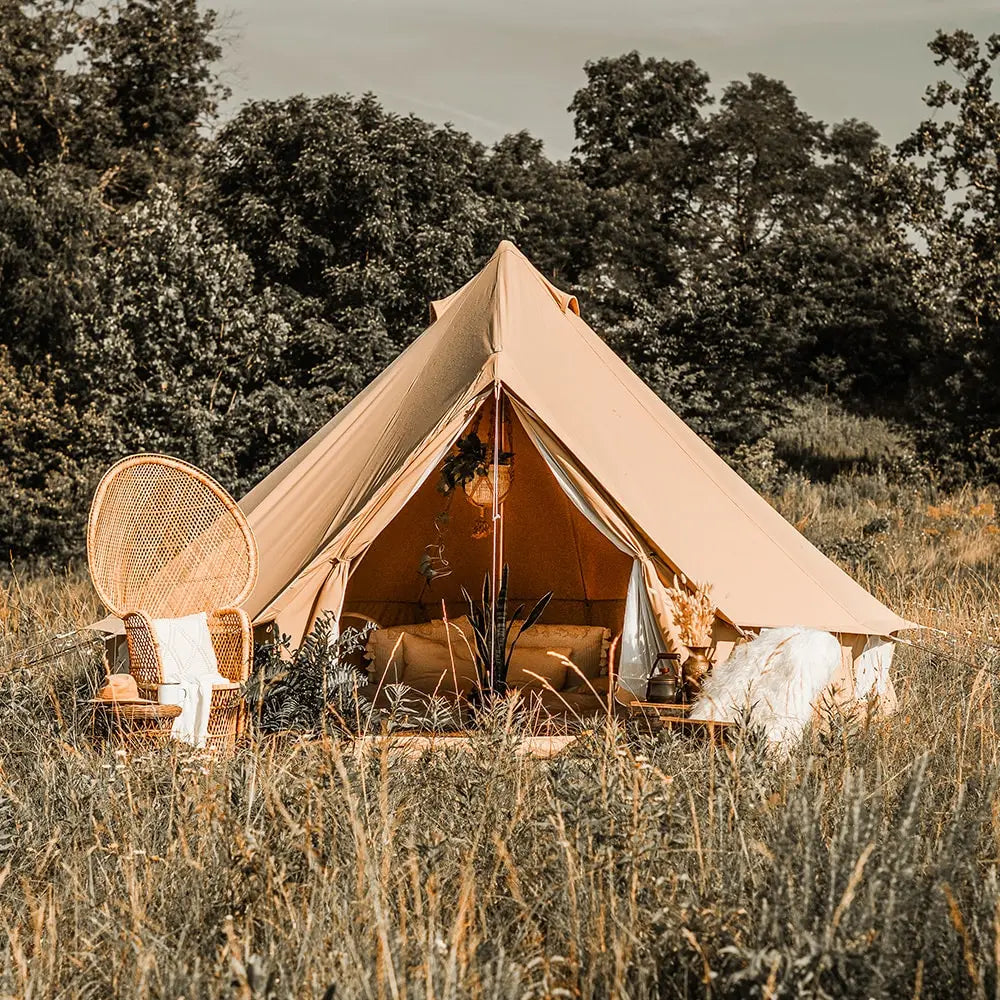 boutique camping CLASSIC CAMPING BELL TENT TIPI GLAMPING CANVAS