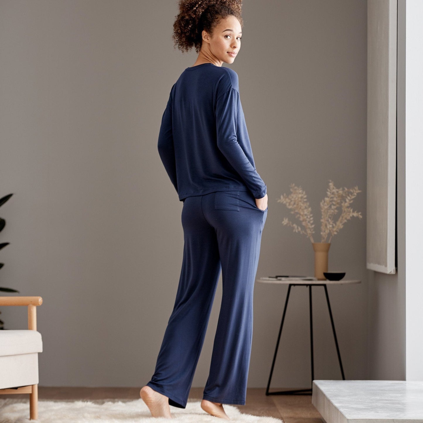 Eucalyptus Classic Lounge Pants Lounge + Pajama Bottoms Sijo XS Navy