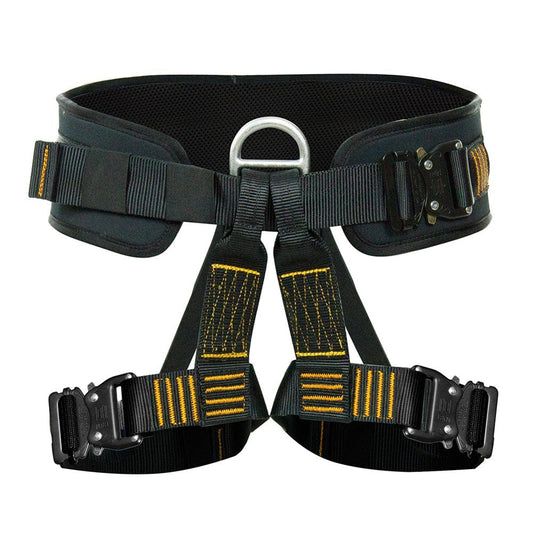 Fusion Climb Apollo III Military Tactical Padded Half Body Adjustable Zipline Harness 23Kn M/L Black