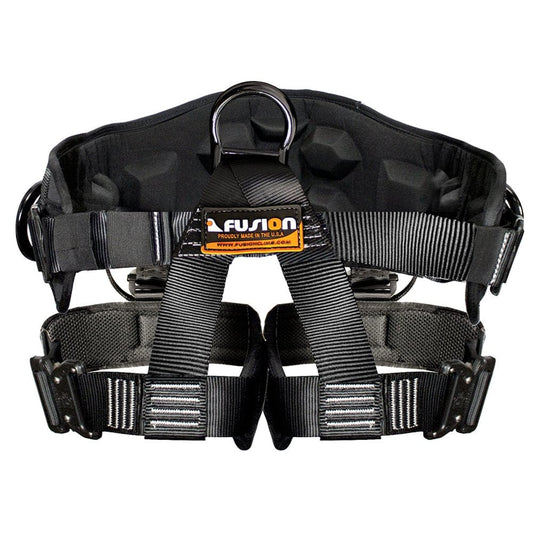 Fusion Climb Spartacus Heavy Duty Half Body Rigging Harness Black Size S-M
