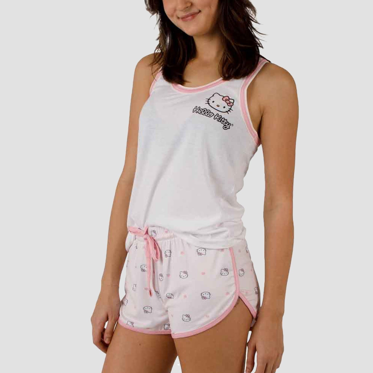 Hello Kitty Tank Top and Shorts Sleep Set