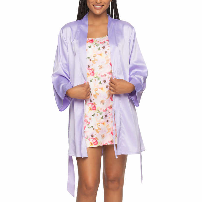 Felina Ladies' Chemise & Robe Set