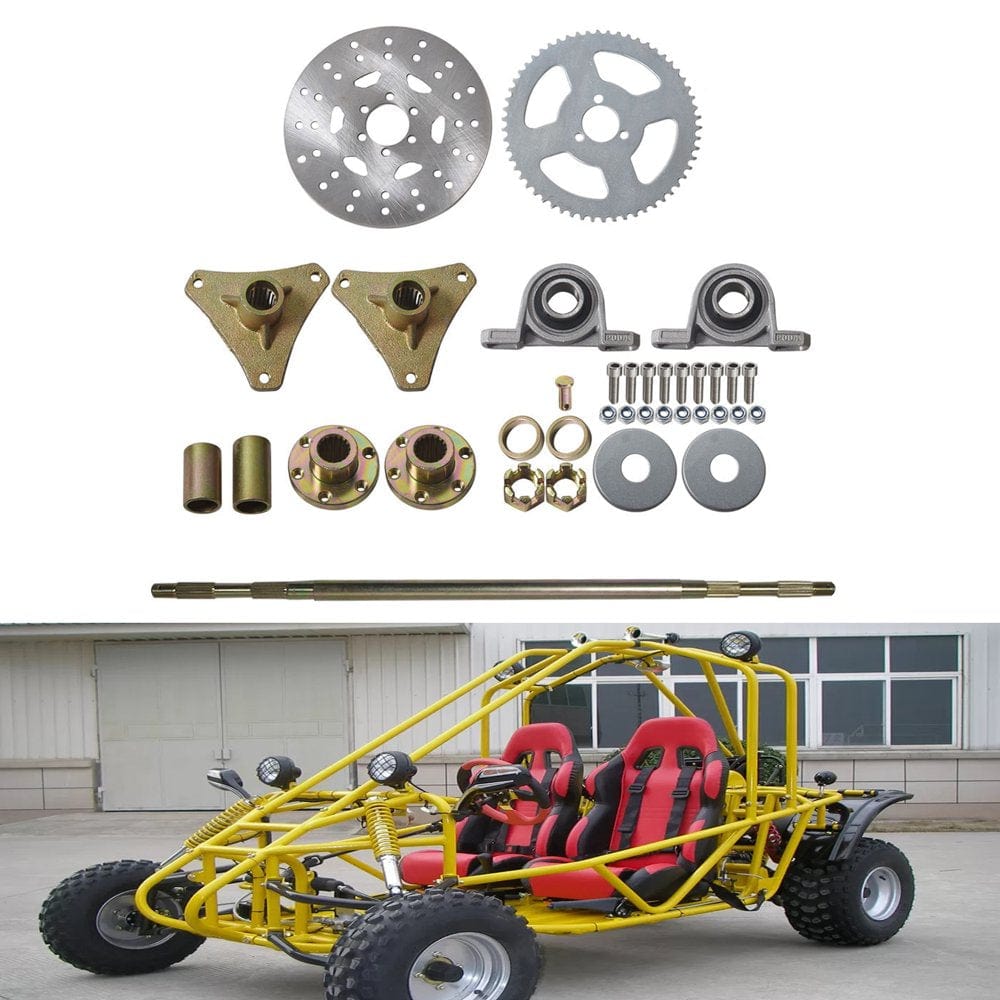 LABLT Drift Trike Go Kart Rear Live Axle Kit Sprocket & Hub Axle 740Mm