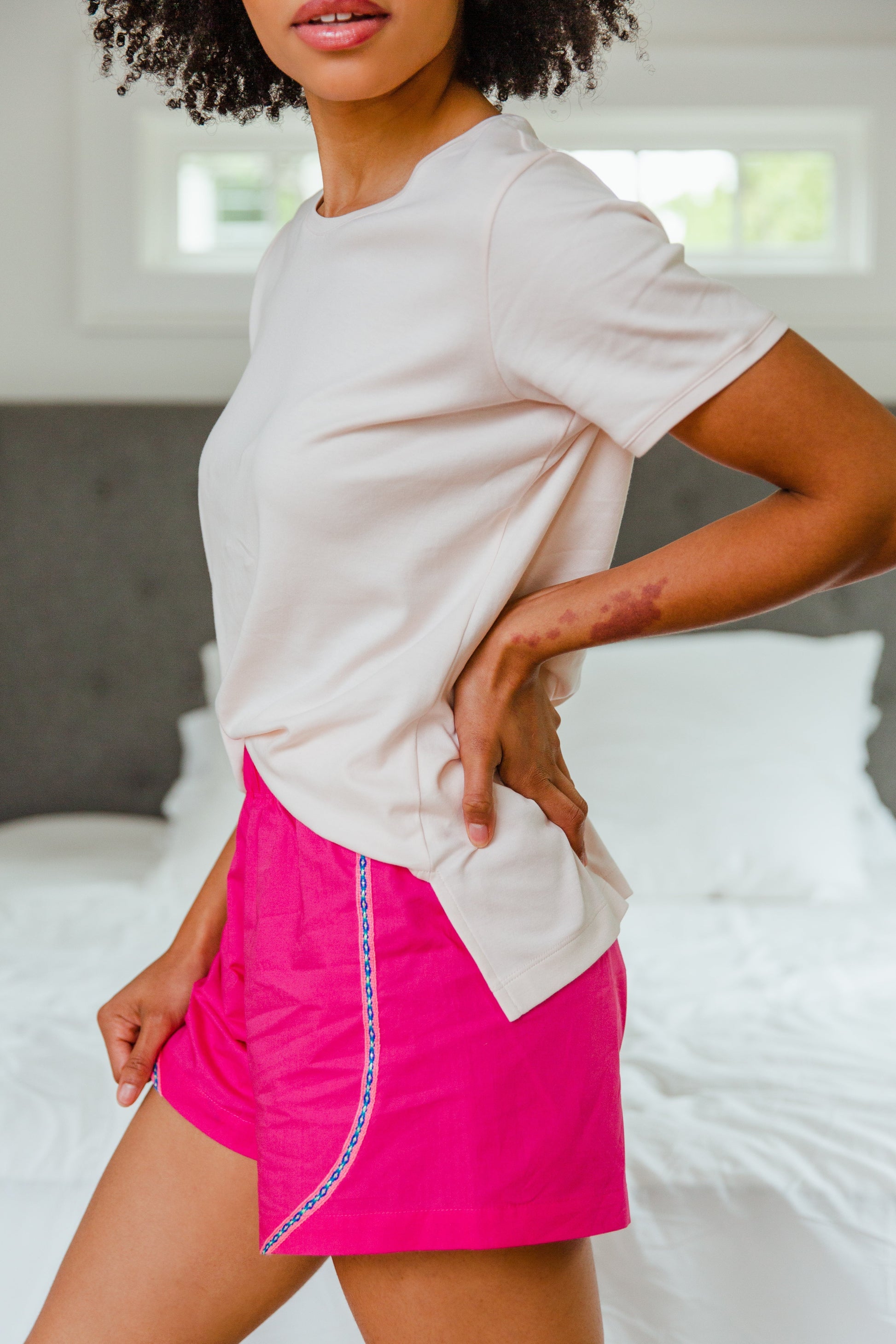 Leena & Lu PIMA POPLIN SHORT SET Leena & Lu