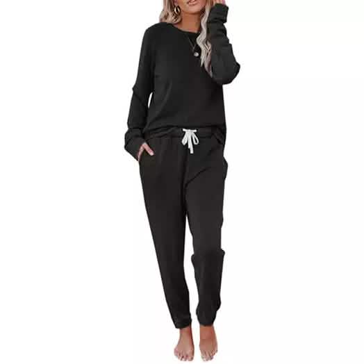 Leo Rosi Women's Taylor Lounge Set Women's Loungewear Black S - DailySale