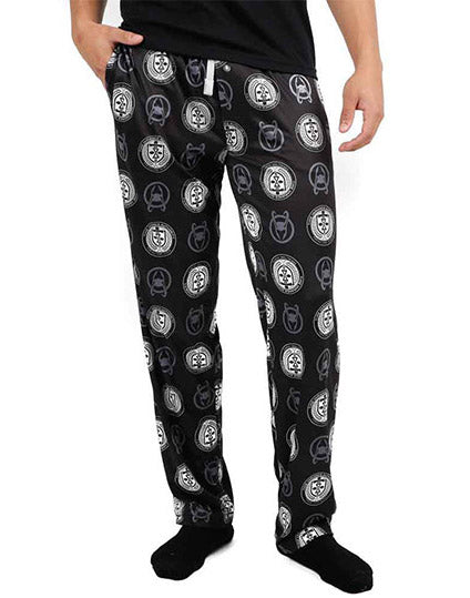 Loki Helmet & Time Variance Authority Symbols (Marvel) AOP Lounge Pants