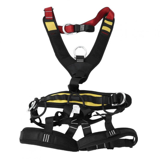 LYUMO Rock Climbing Safety Belt,Aerial Work Rock Climbing Rescue Adjustable Harness Full Body Safety Belt Engineering Equipment, Rock Climbing Equipment