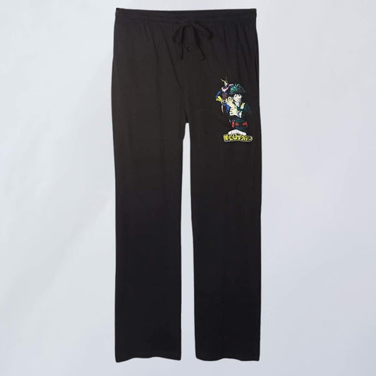 Deku & All Might (My Hero Academia) Black Unisex Lounge Pants