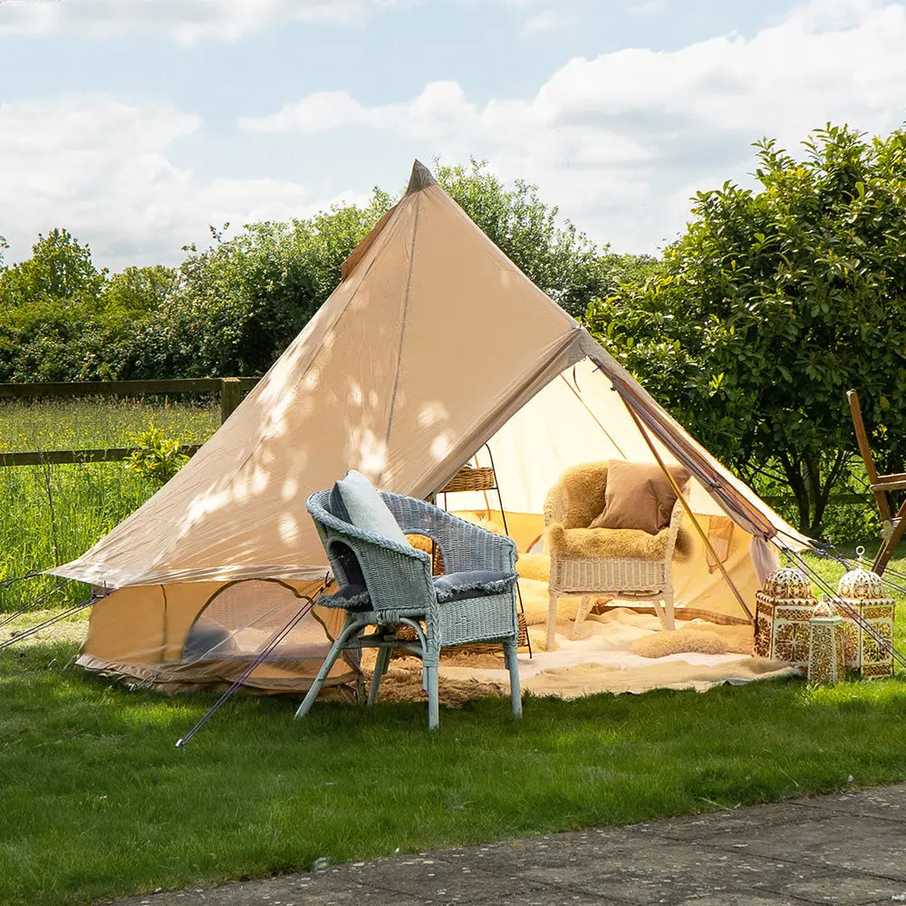 boutique camping CLASSIC CAMPING BELL TENT TIPI GLAMPING CANVAS