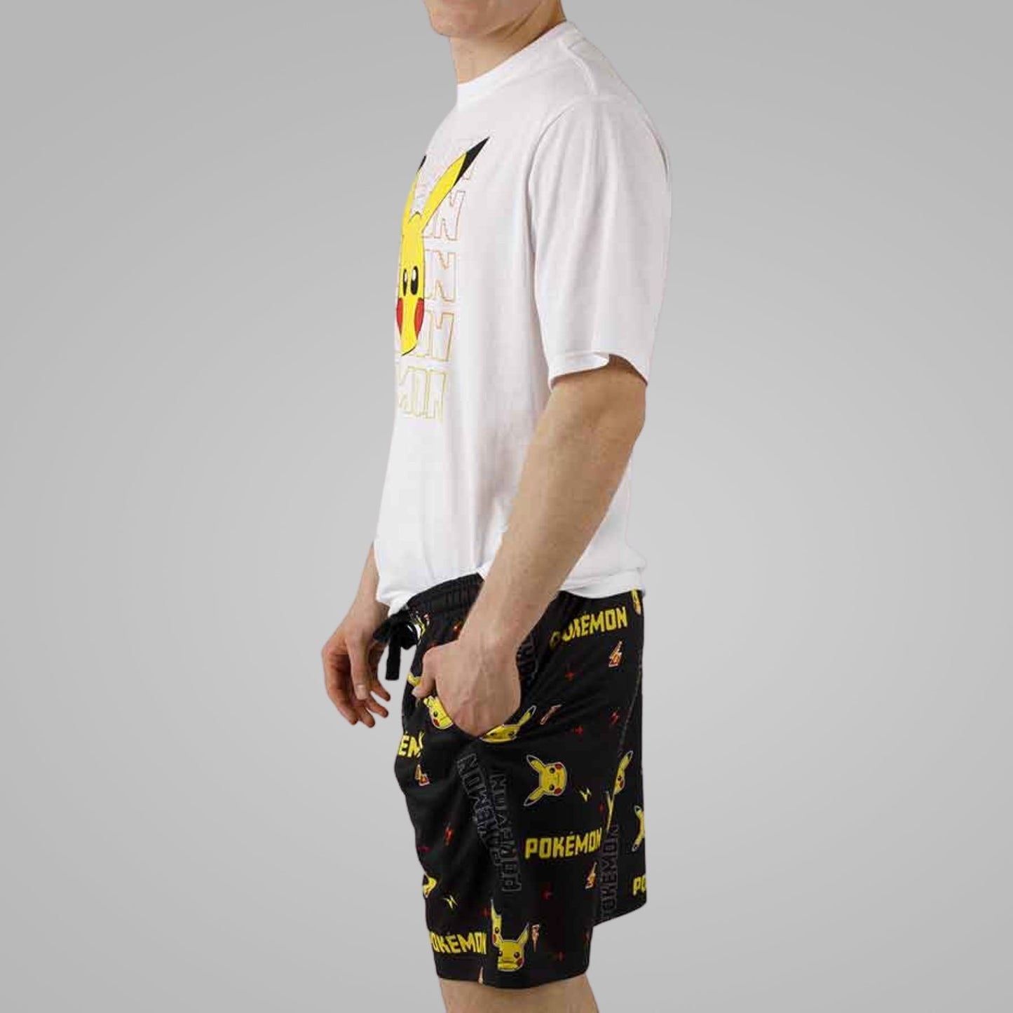 Pikachu Pixels (Pokemon) T-Shirt & Shorts Lounge Set