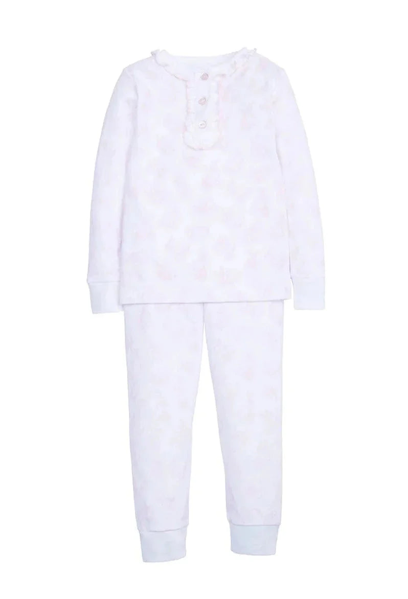 Printed Bunny Pajamas Pant Set - Pink