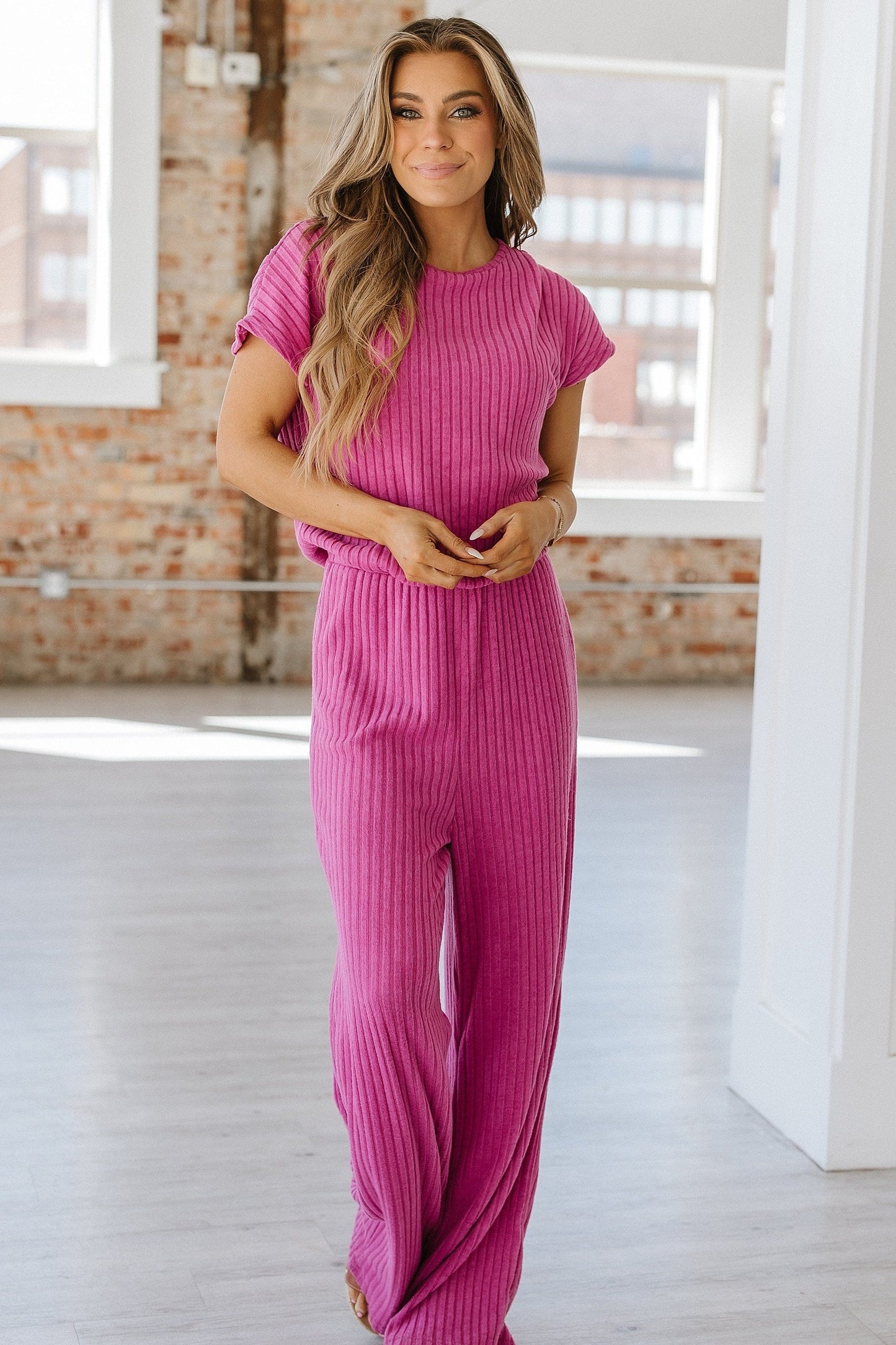 Robyn Ribbed Jumpsuit | S-2XL