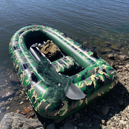 Large Inflatable Summer Family Rowing Boat Fishing River Raft