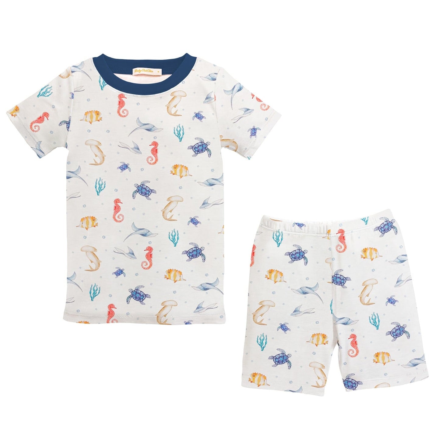 Sea Friends Kid Pajama Short Set