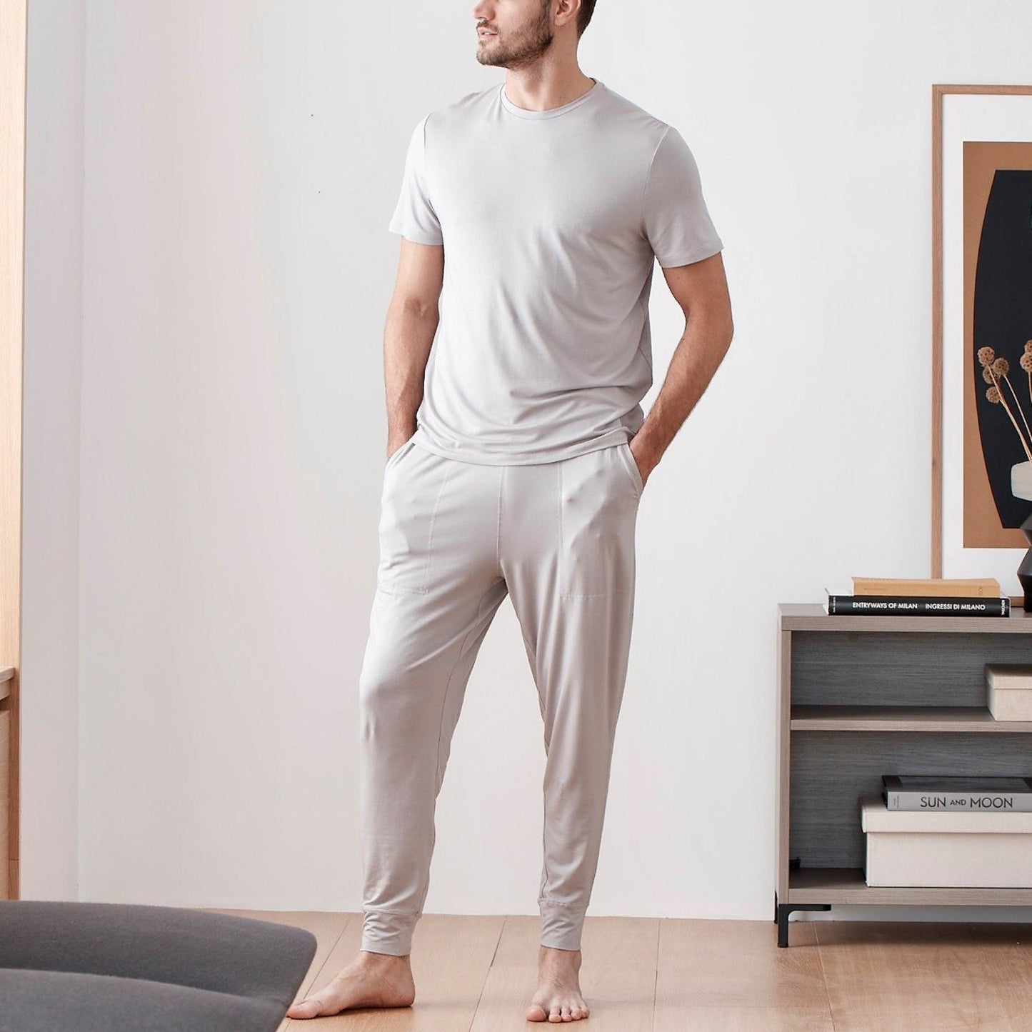 Sijo Men's Eucalyptus Joggers Eucalyptus Loungewear Sijo
