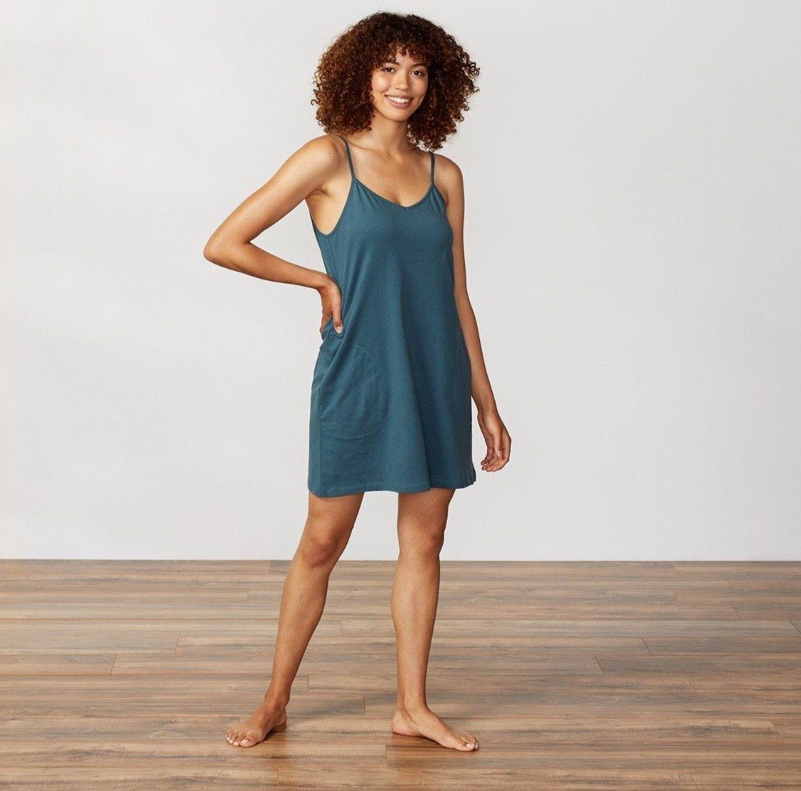Solstice Chemise Loungewear Coyuchi Aegean XS