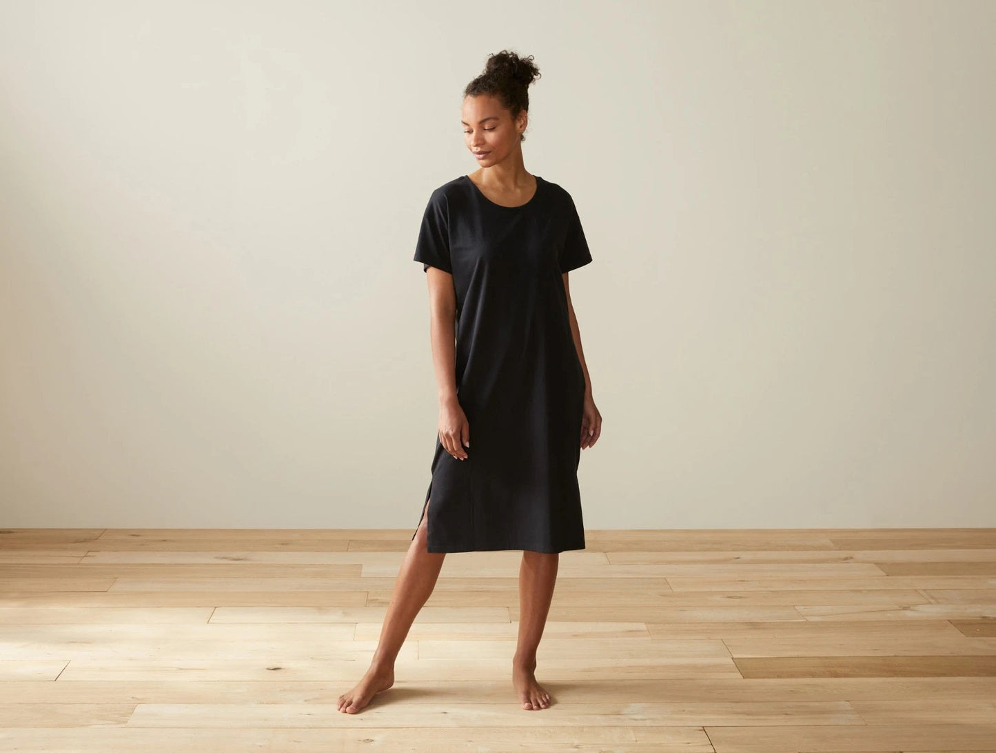 Solstice Lounge Dress Lounge Dresses + Jumpsuits Coyuchi S Deep Graphite