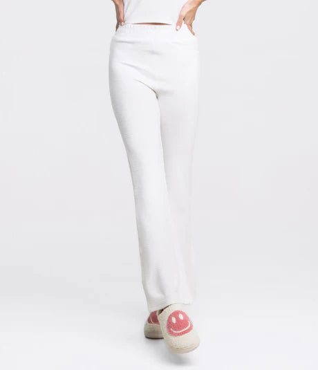 Textured Knit Lounge Pants • Fresh Linen