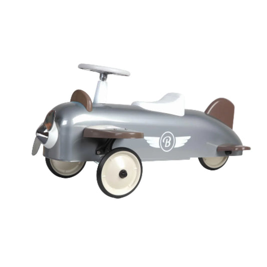 Speedster Ride On Plane in Silver