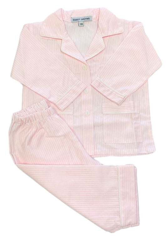 Striped Pajamas Pajamas Duc Star Pink 12m